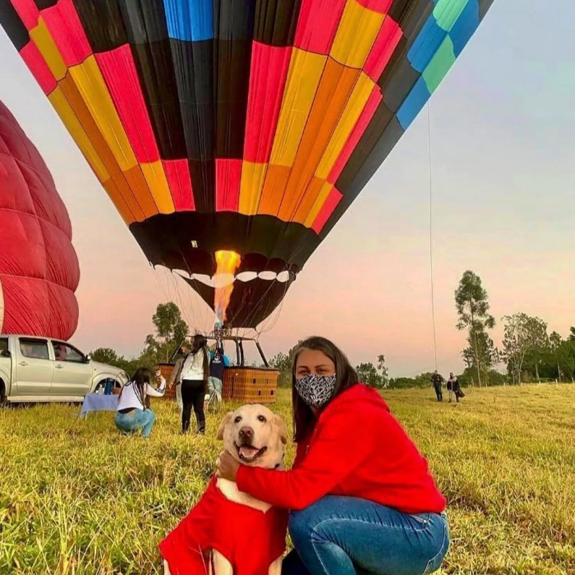 Passeio de balão em Boituva ao amanhecer · Céu Azul Balonismo