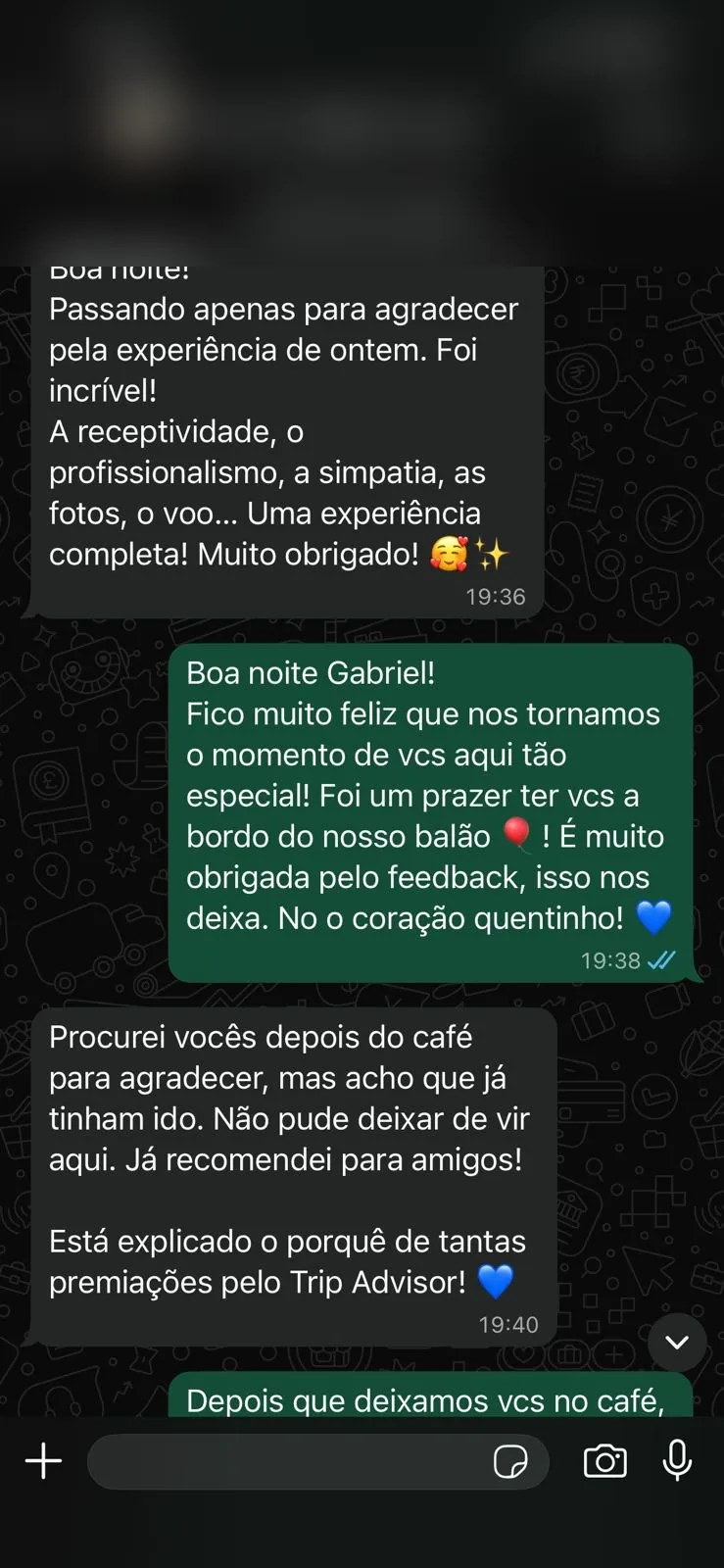 Depoimento real de cliente sobre o voo de balão da Céu Azul Balonismo
